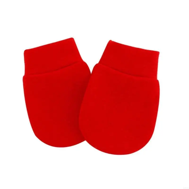 

581F 3pair/set Baby Knitting Mitten Newborn Anti-eat Hand Anti-grab Face Protect