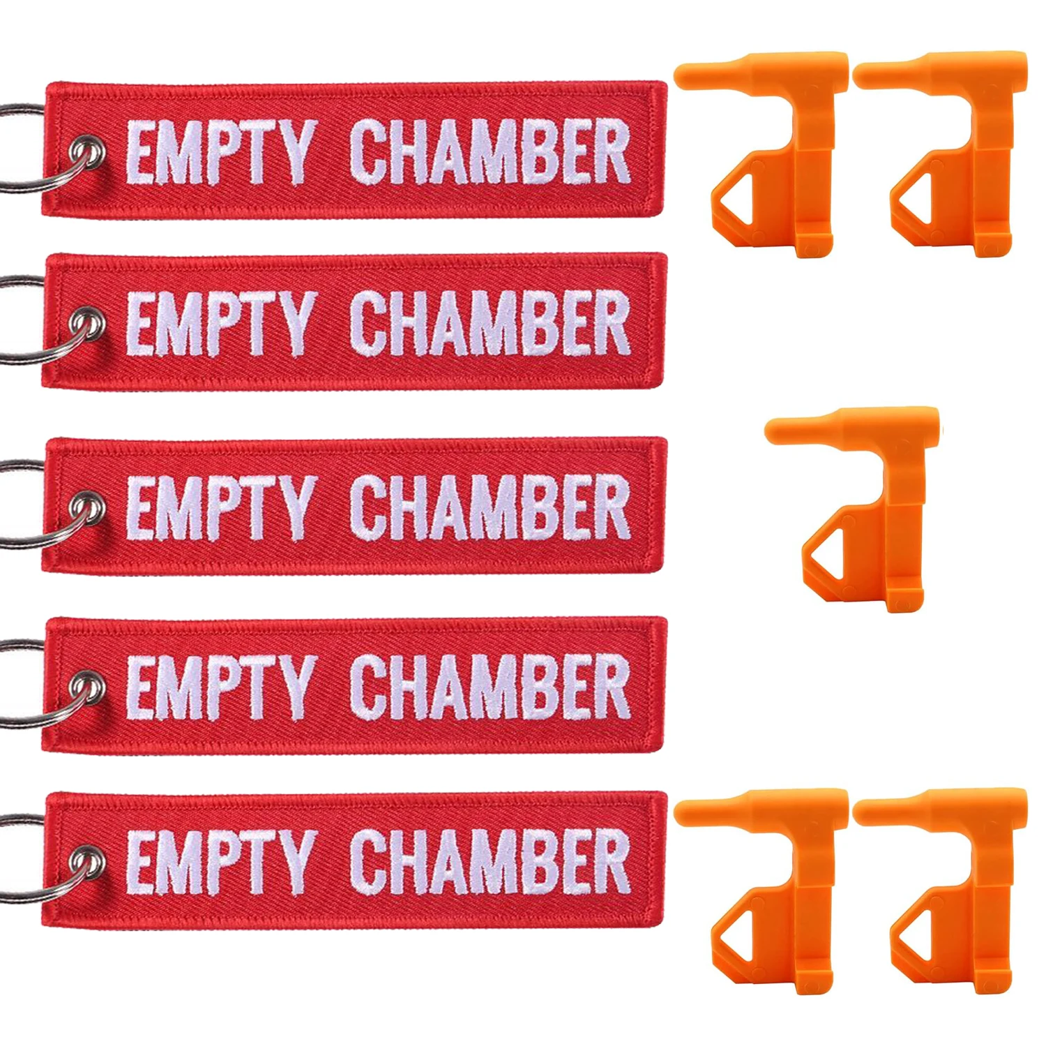 5PCS/Set New Tactical Chamber Safety Flag Includes Built-in Flathead Tool Hunting Accessories