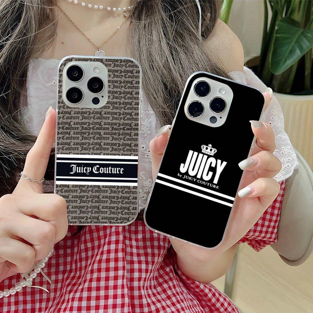 Beauty Juicy Painting Mobile Cell Phone Case for iPhone 15 14 13 12 11 X XR XS 8 Pro Max Plus Mini Clear Transparent Cover Shell