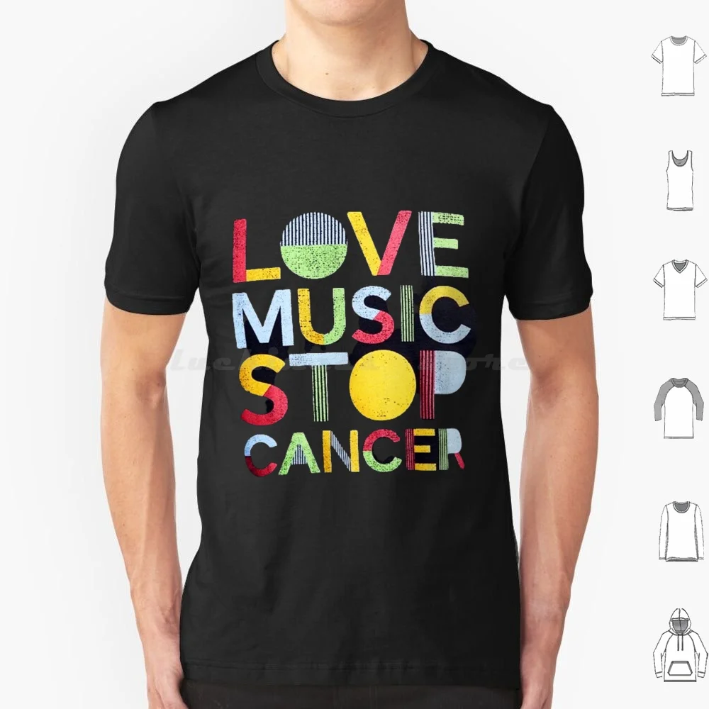 Love Music Stop Cancer Gift Dad Grandma Grandpa Hip Hop T Shirt Men Women Kids 6xl Death Proto Punk Band From Detroit White