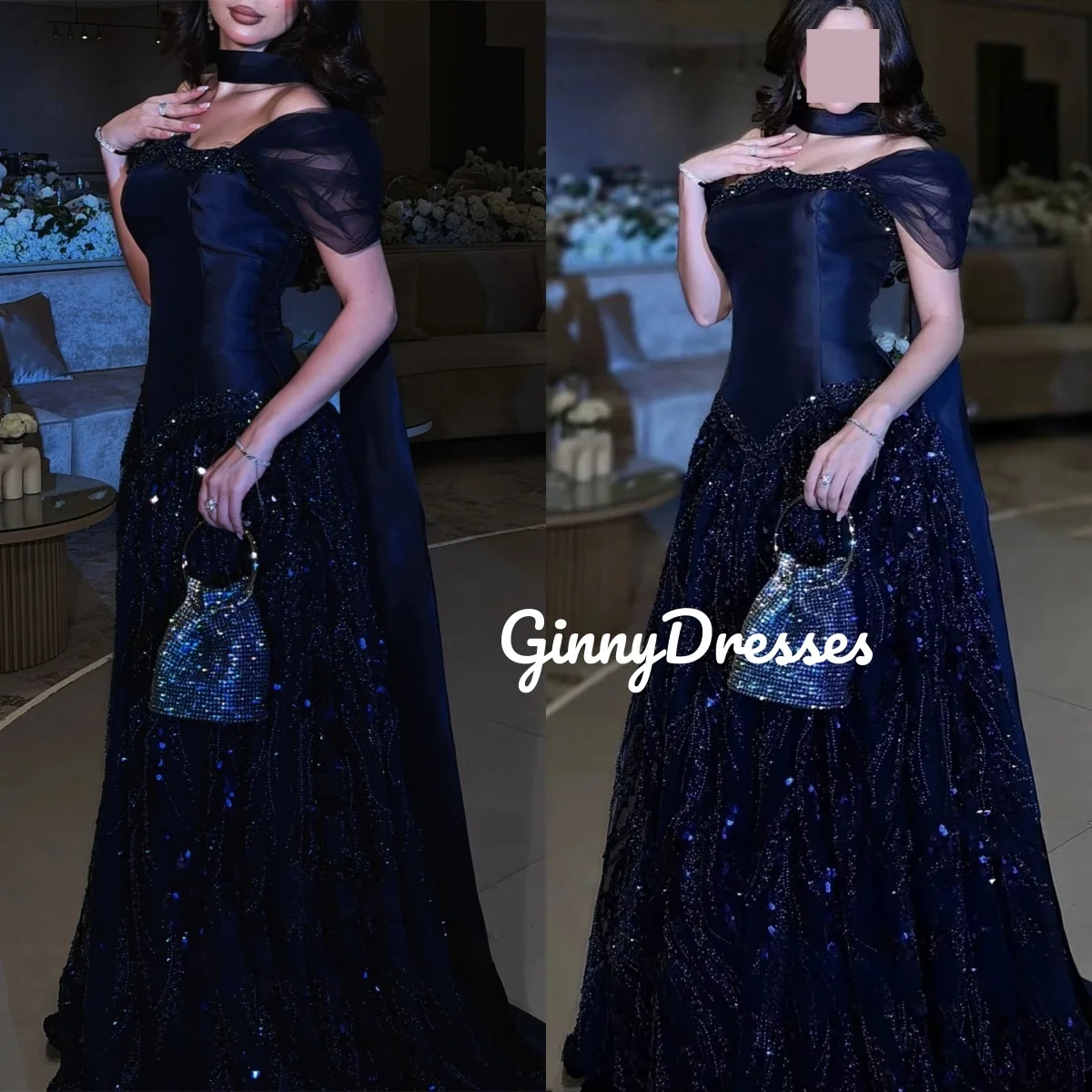 

Трапеция, расшитое бисером, свадебное платье на заказ, платья длиной до пола с квадратным вырезом для выпускного вечера, кружевное платье на молнии с короткими рукавами, Vestidos