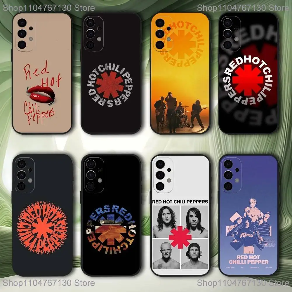 

R-Red Hot C-Chili Peppers Band Phone Case For Samsung S25,S24,S21,S22,S23,S30,Ultra,S20,Plus,Fe,Lite,5G Black Cover