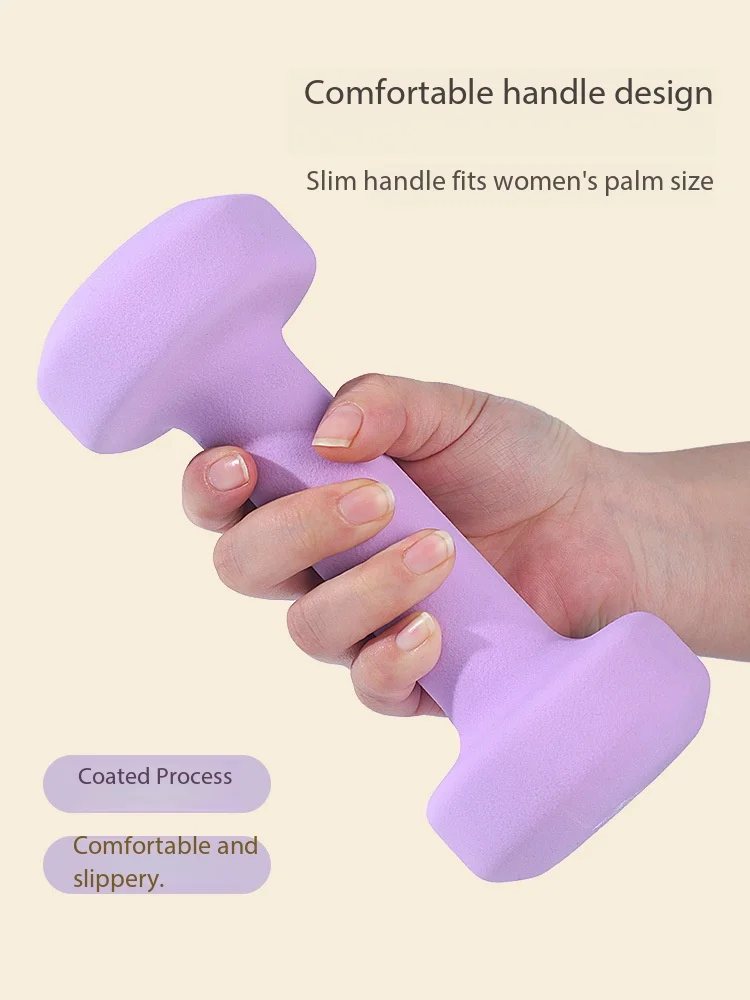 Professional Primary Beginners Home Gym Workout Lightweight Durable Matte Coated Solid Cast Iron Anti Roll Strength Dumbbell