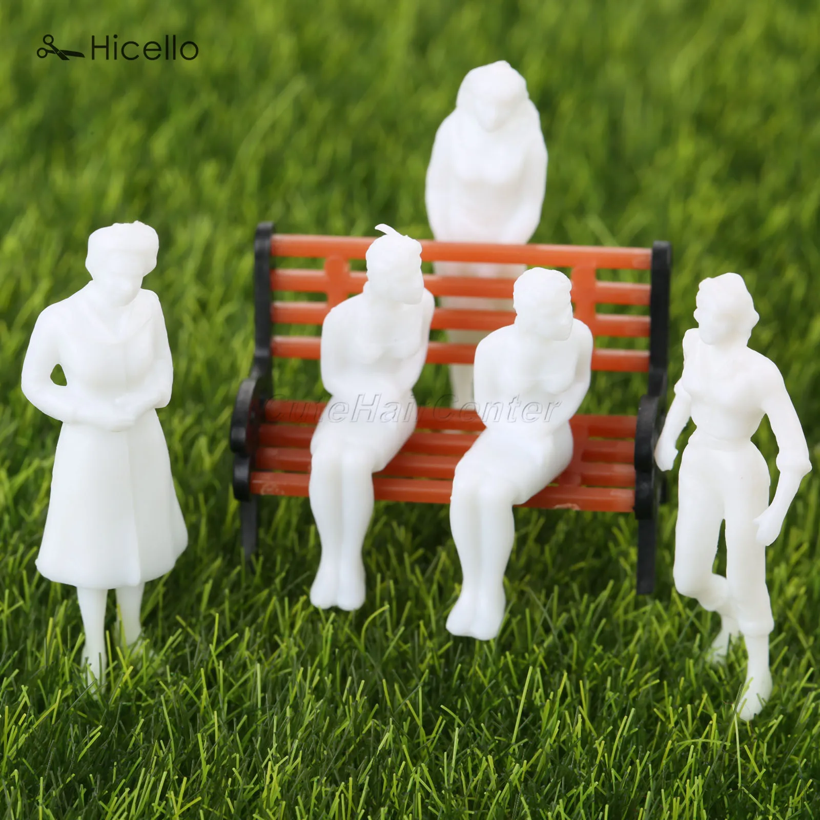 100pcs white Model People 18mm/13mm miniature figures Architectural model human scale model plastic 1:100 1:150 Scene Simulation