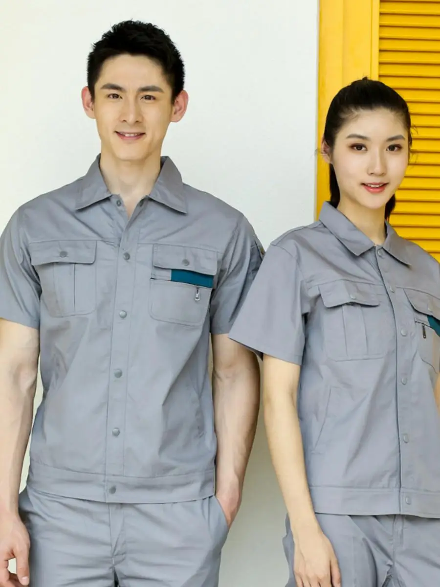 ensemble-de-travail-pour-hommes-printemps-Ete-–-tenue-professionnelle-pour-chantier-entretien-et-nettoyage-–-melange-de-coton-anti-humidite