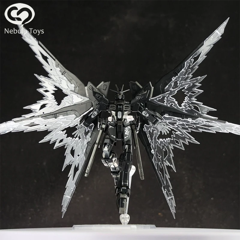 HGCE 201 1/144 GAOKE Freedom Light Wings Assembly Model Kit Action Figure Customized Plastic Model Kits Kids New Year Gifts