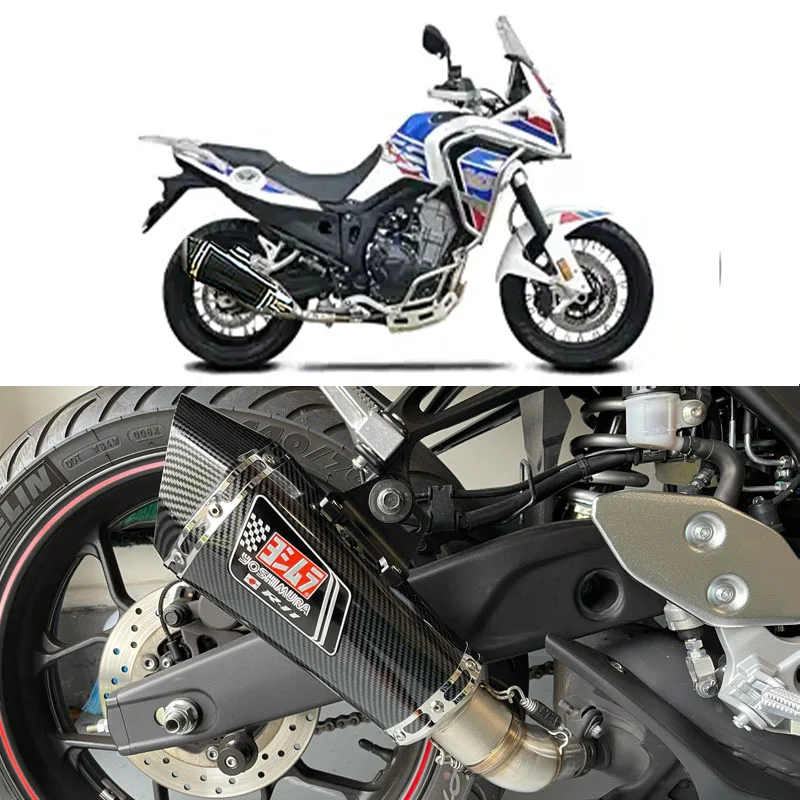 ForHJMOTO Dahadao 500ADV 51mm Motorcycle  Accessories Exhaust pipe Modified Muffler Pipe echappement moto akrapovic db killer