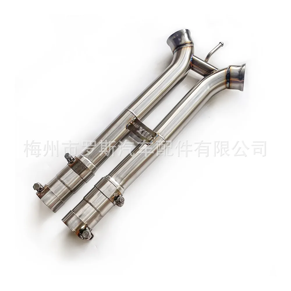 Подходит для Porsche Panamera 971 2.9 3.0 2017-2023, средняя выхлопная труба