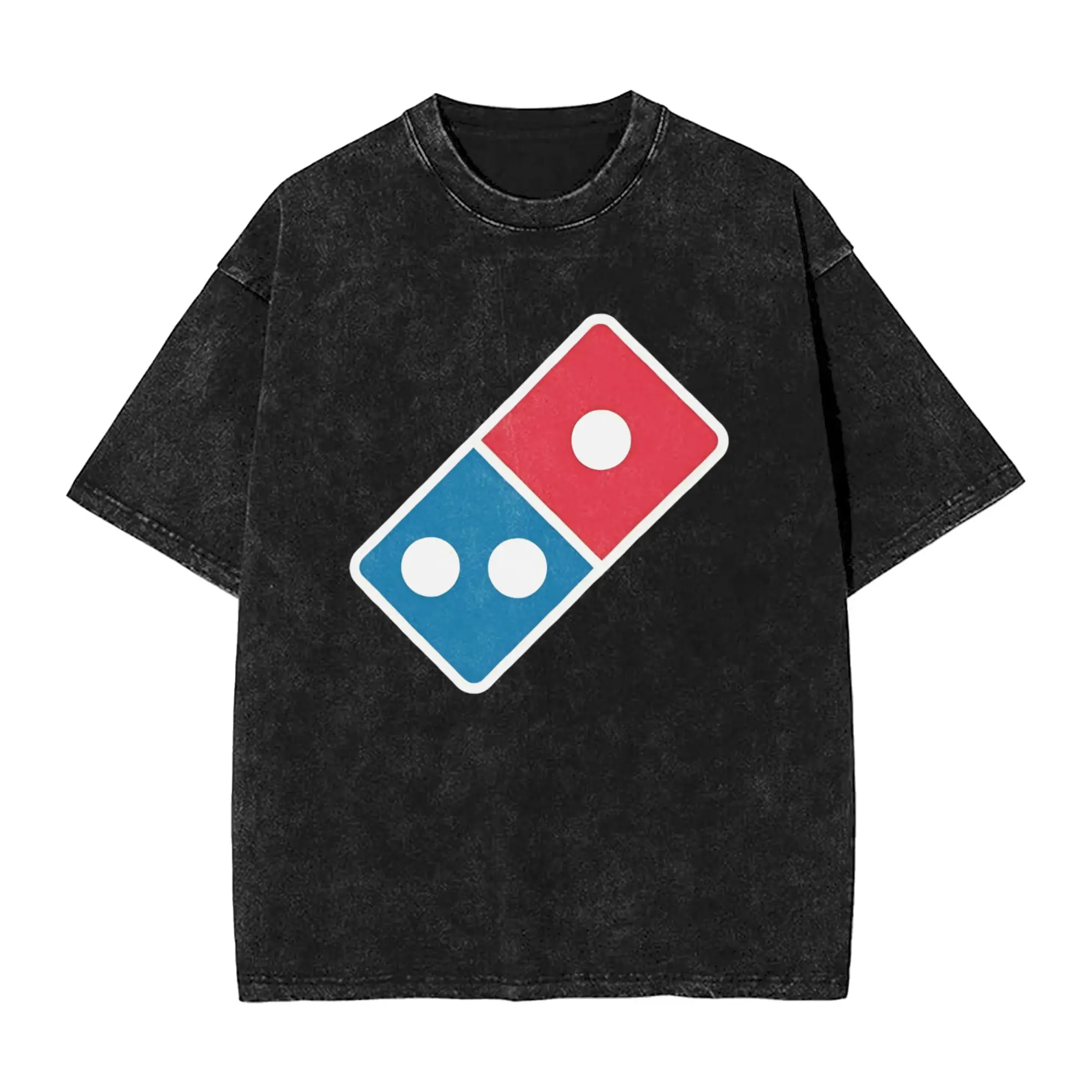 

Pizza dominos T Shirts Men's 100% Cotton Casual T-Shirt Crewneck Tee Shirt Short Sleeve Tops Summer