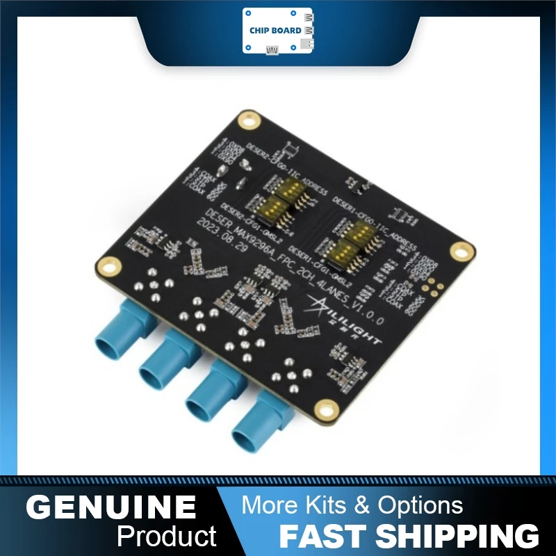 

Waveshare 4CH GMSL Camera Board, MAX9296, High-Speed Low Latency, Compatible with Raspberry Pi 5