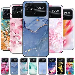 Case For Xiaomi Poco C40 Coque TPU Soft Silicone Fashion Phone Funda For Xiaomi POCO C40 c40 Case Bumper Back Cover Capa Marble