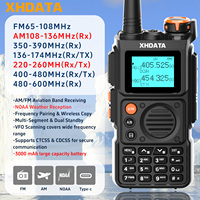 XHDATA E100 Walkie Talkie 3000mAh Power Full Band TypeC Charging Wireless Frequency Clone Long Range UHF VHF Ham Radio