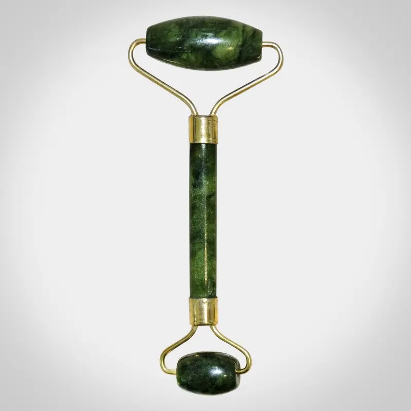 スキンケアクォーツストーン天然フェイスジェイドローラーセット冷却アイグアシャツールフェイシャルビューティーマッサージフェイスジェイドホイール火山岩