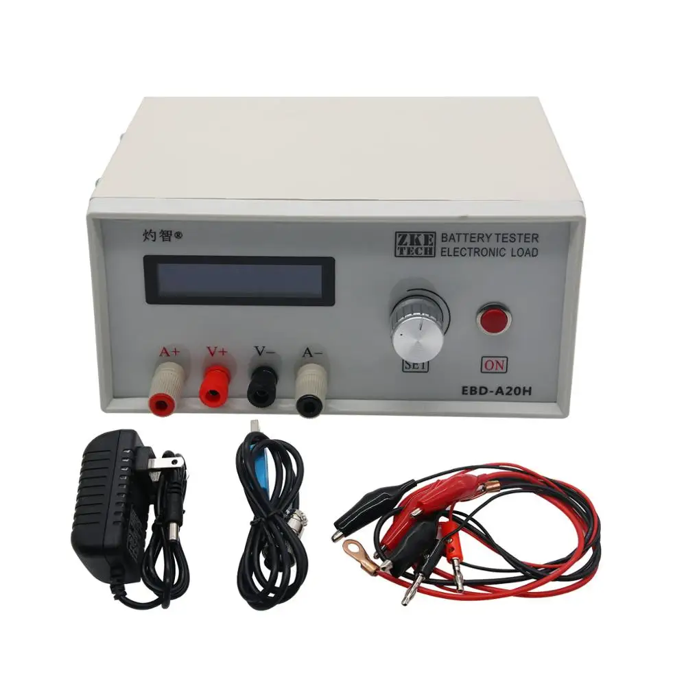 

EBD-A20H Electronic Load Power Tester 0.1-20A 200W Discharge Meter Battery Capacity Tester