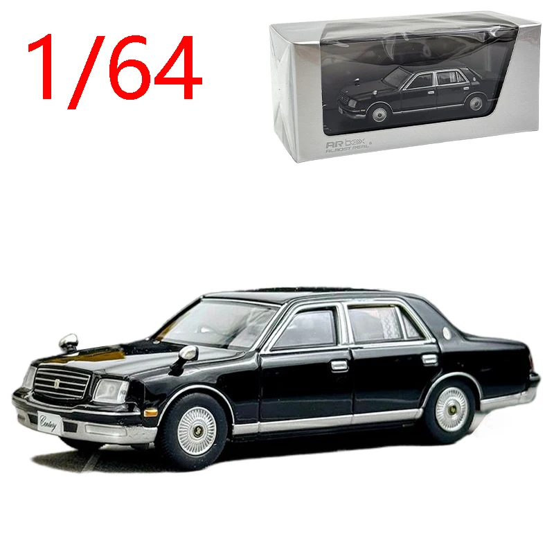 Diecast 1/64 Scale Toyota Century Classic Car Model Alloy Toyota Century 1997 Black Station Wagon Car Model Collection Display