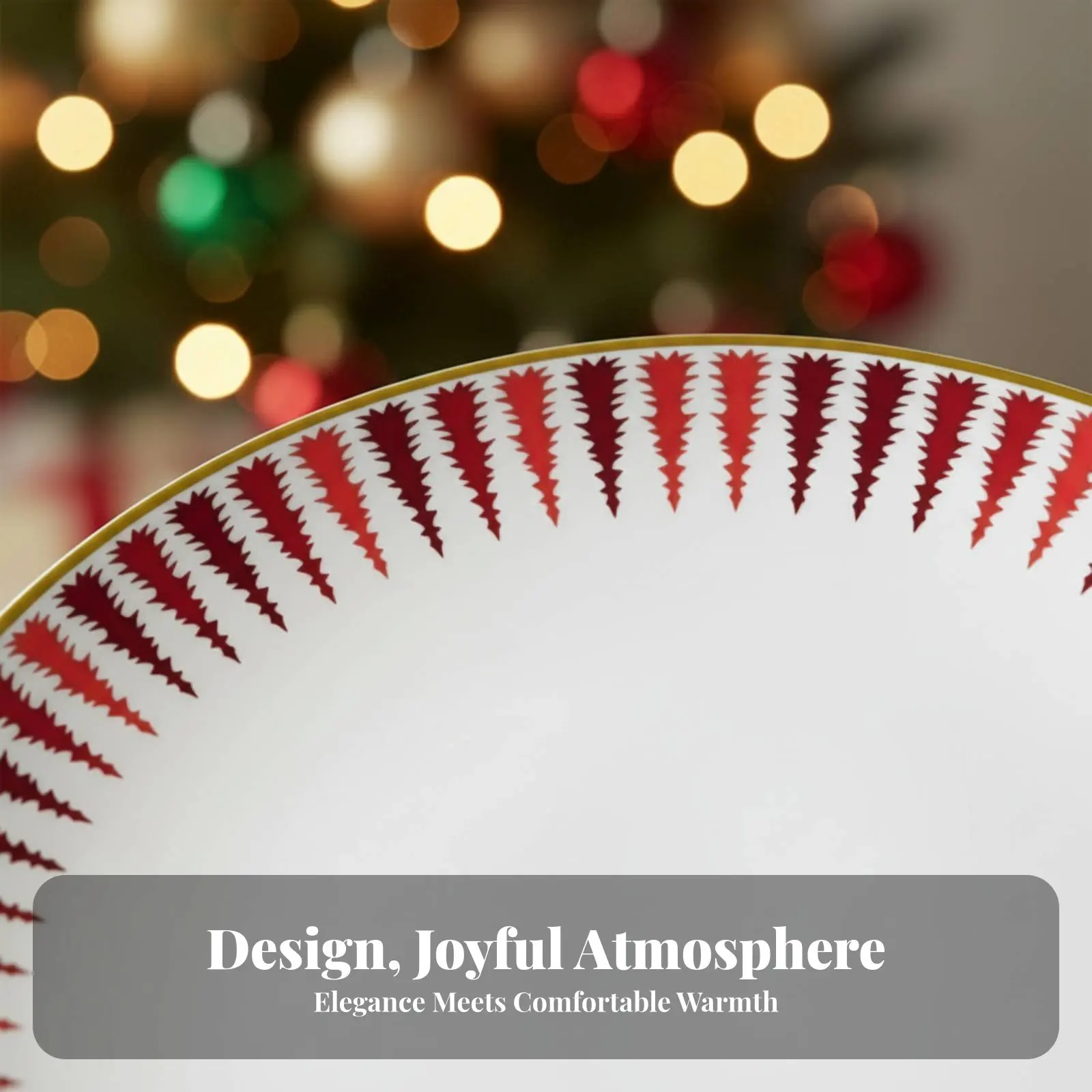 

Набор посуды из костяного фарфора, тематика Рождества и Нового года, с рисунком оленя, тарелка для западной кухни, элегантный декор для столовой