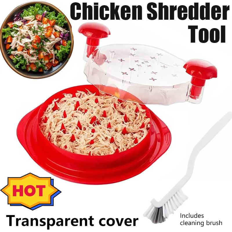 

Chicken Shredder Tool Twist Large for Kitchen Visible Chicken Breast Meat Shredder with Strong Anti-Slip Bottom Ergonomic Handle