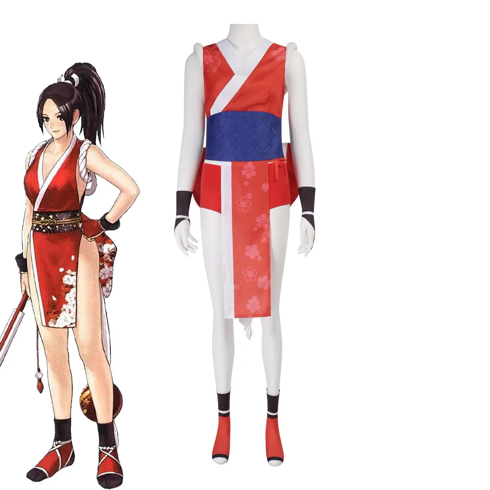 

Mai Shiranui Cosplay Sexy Halloween Costumes for Women Fighter Anime Game Clothing ACGN Party Performance Photoshooting