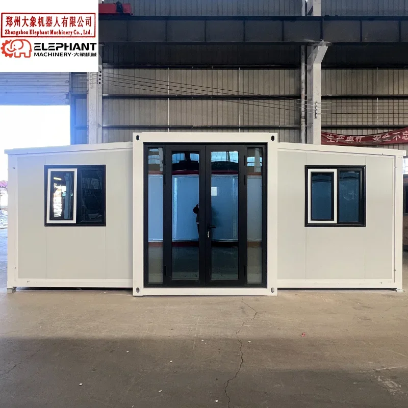 Low Cost Housing Technology Prefabricated Living Container House 40ft Expandable Homes With Au Specs
