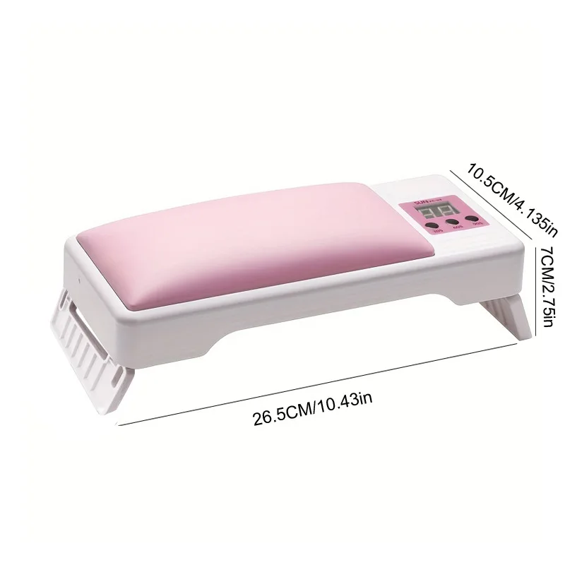 2-in-1 Foldable Nail Lamp with Wrist Rest, UV LED Gel Nail Curing Light Smart Sensor Quick Dry Machine