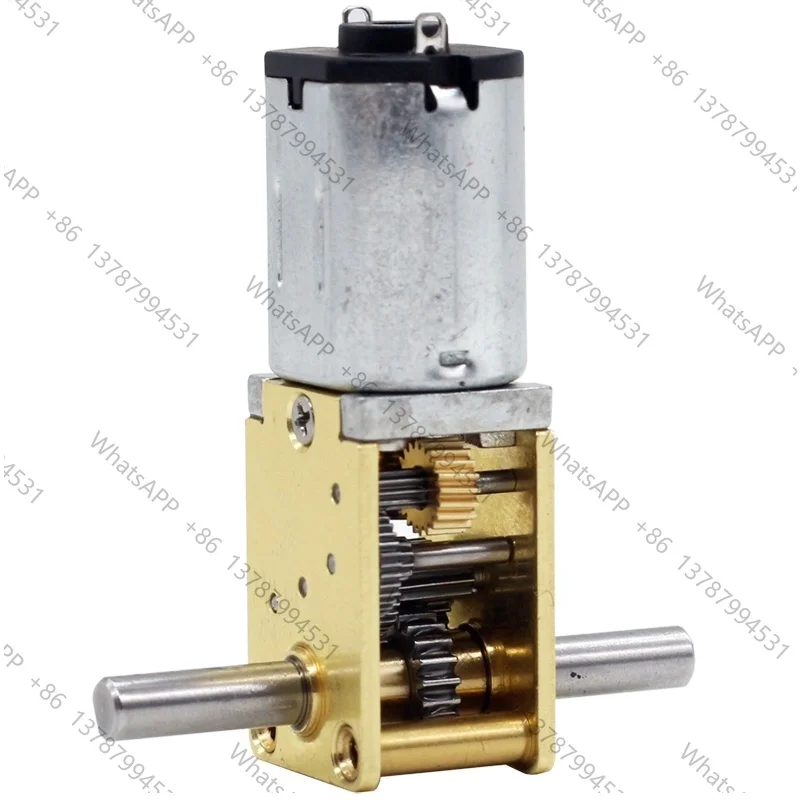 N20 Double Output Shaft Turbine Worm Gear Motor DC High Speed DIY Miniature Model Small Mini Motor Gear