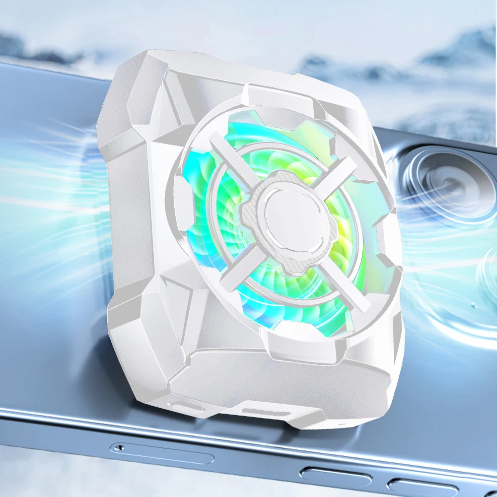 Мини-вентилятор охлаждения AL16, радиатор с 3 скоростями, Регулируемый Вентилятор охлаждения телефона, бесшумный Охлаждающий радиатор для PUBG