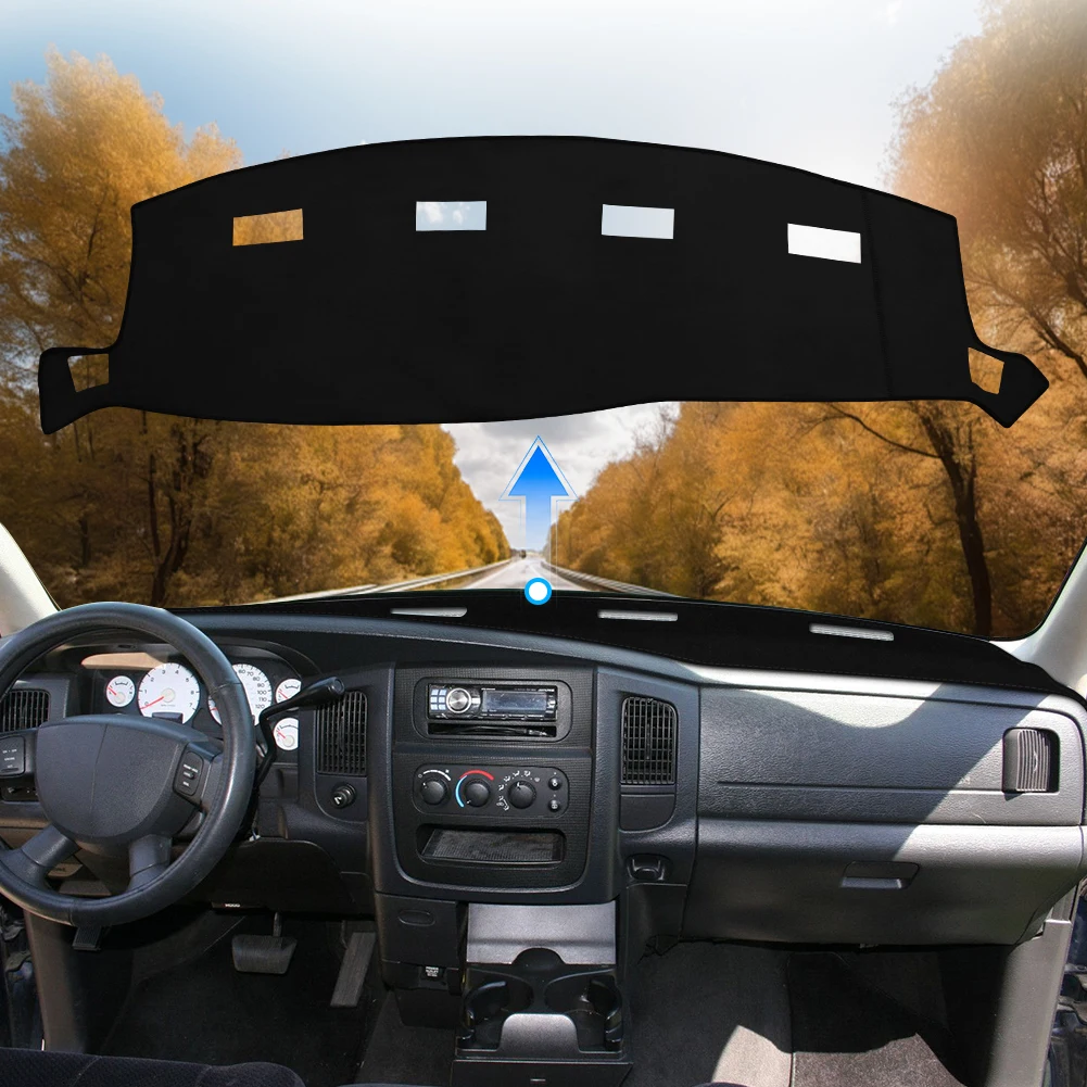 

For Dodge Ram 1500 2500 3500 2002-2005 Car Inner Accessories Dashboard Cover Mat Reflect Light non-slip Pad Instrument Pan