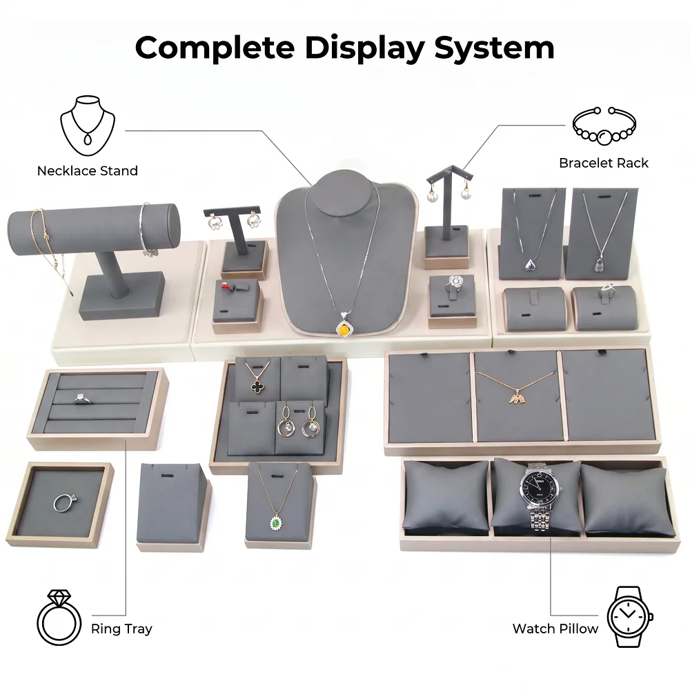 Microfiber Jewelry Display Set - Body Jewelry Holder ulasan dan harga