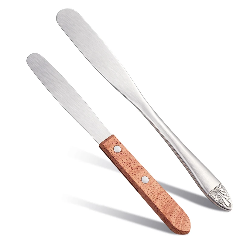 1pc Dental Alginate Mixing Plaster Spatula Knife Wooden/Steel Handle Impression Material Mixing Tools