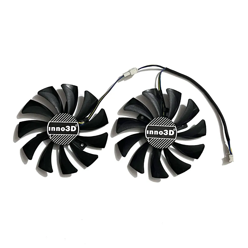 NEW 2PCS GTX-1060-6GT-OC 85MM HA9010H12F-Z Video Card Durable Cooling Fan For INNO3D GTX 1060 3GB X2 GPU Cooler Replacement Fan
