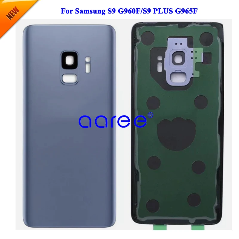 Grade AAA Back Cover with Camera Lens For Samsung S9 G960F S9 PLUS G965F Pro Back Housing Back Cover Door with Adhesive