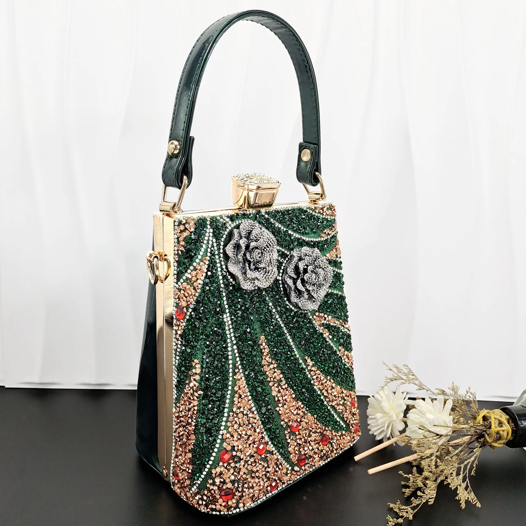 Green Color Popular Party Bag Fashion Bag Three-Dimensional Bag Commuter Bag