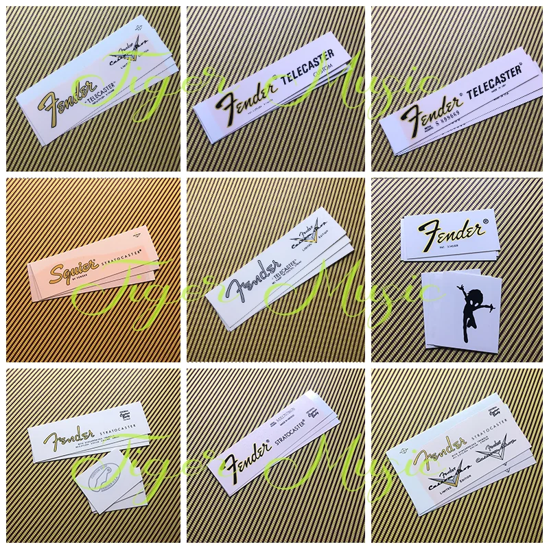 3 uds DIY ST TL bajo guitarras eléctricas transferencia de tobogán acuático guitarra cuello cabeza palaciego pegatina calcomanía