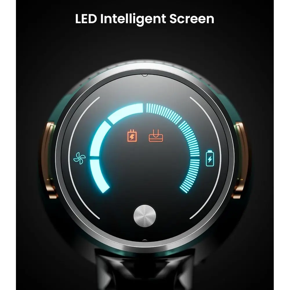 High-Powered 580W 48KPA Cordless Vacuum, 65-Minute Runtime, LED Display, Ideal for Pets, Carpets, and Floors