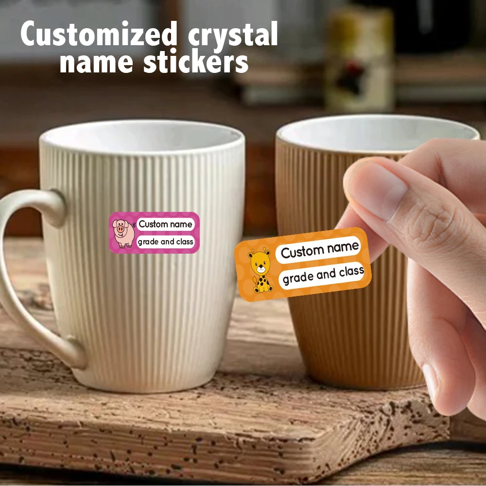 

Custom Name Stickers, Personalized School Supply Labels, Cute Cartoon Icons, Back to School Essentials