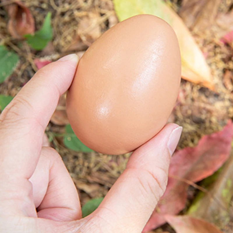 Wooden Simulation Egg Children's DIY Handmade Painted Toy Simulation Kitchen Play House Egg Model Hand-painted Graffiti Toys