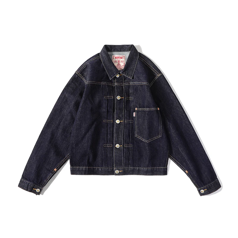 

Классическое мужское джинсовое пальто в стиле ретро, тонкое MBBCAR, повседневное классическое красное пальто для загара с ушками, подходит для Multi ket Water Wa, хлопок