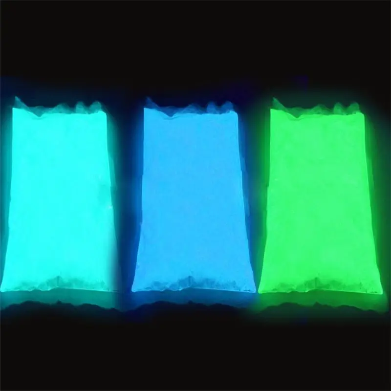 

White Luminous Powder Phosphor Pigment For DIY Nail Art Manicure Glitter Glow Green Light In Dark Decorating Dust