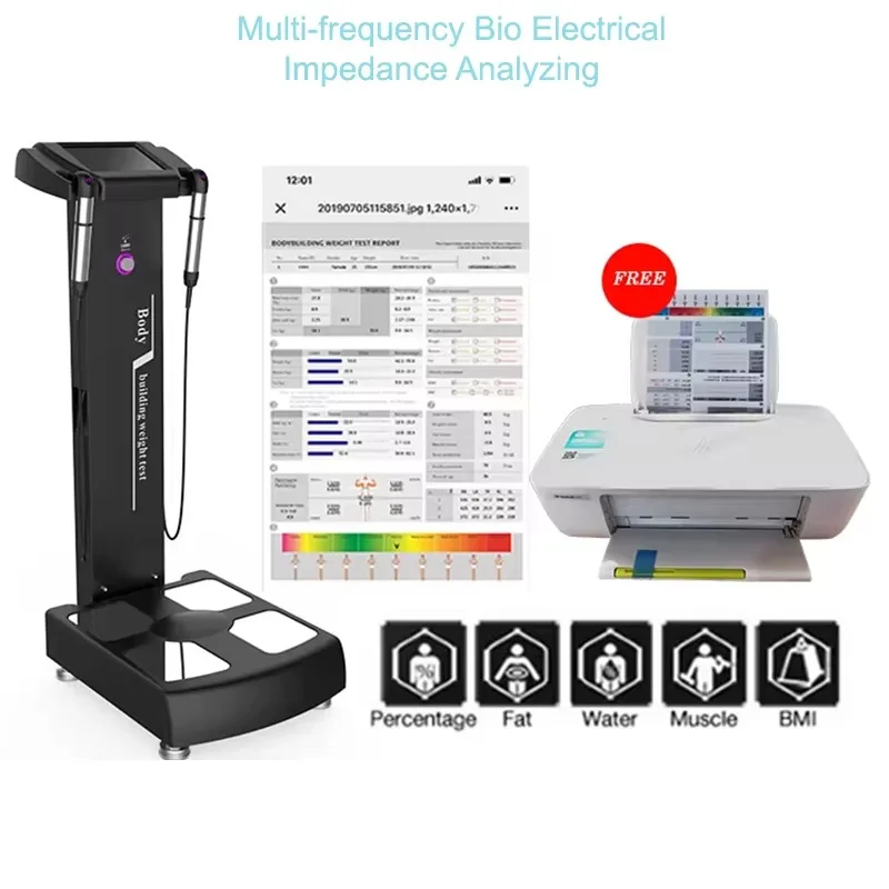 High-precision analyzer measures personal full-body scanning muscle and water 8-sensor electric digital Bodie fat scale