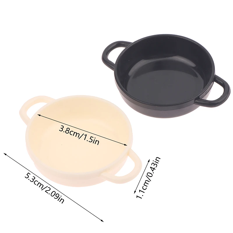 5 szt. 1/12 Symulacja garnka na zupę do domku dla lalek, miniaturowe naczynia kuchenne do domku dla lalek, dekoracja, akcesoria do domku dla lalek