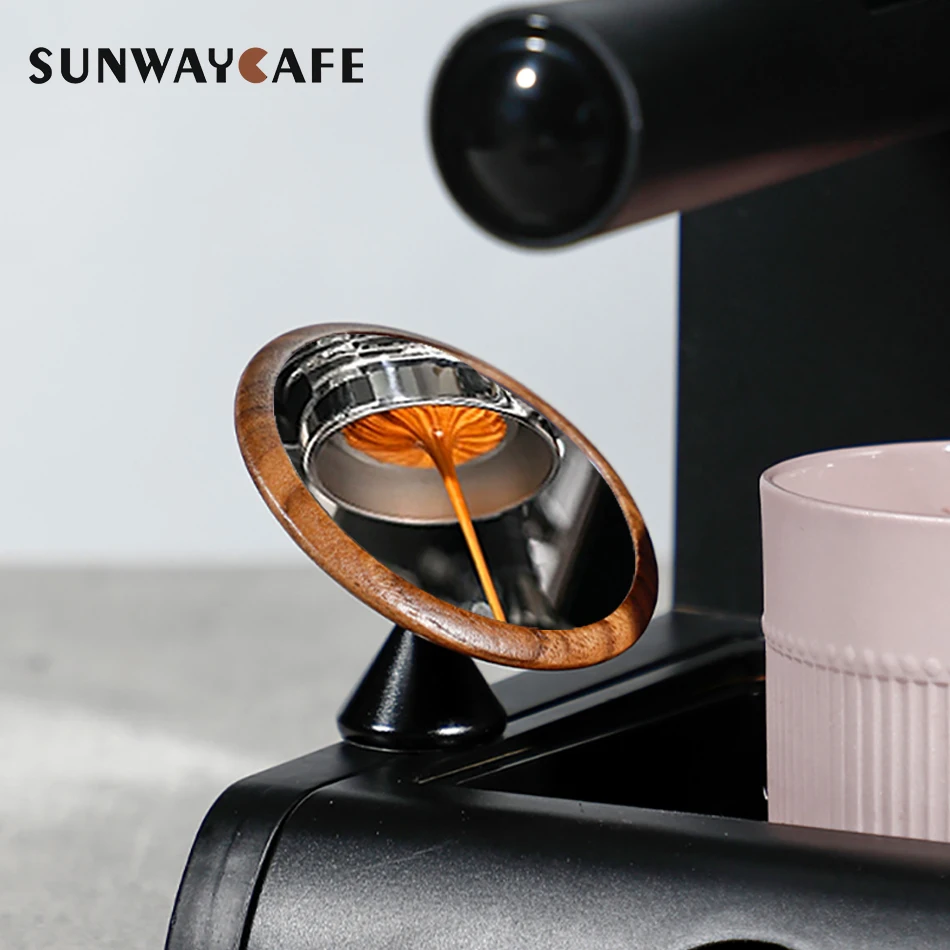 กระจกดูดกาแฟแบบไม่มีก้นที่ยึดแบบแม่เหล็กไม่มีช่องใส่เลนส์อัตราการไหลของการสังเกตอุปกรณ์เสริมสำหรับบาริสต้า