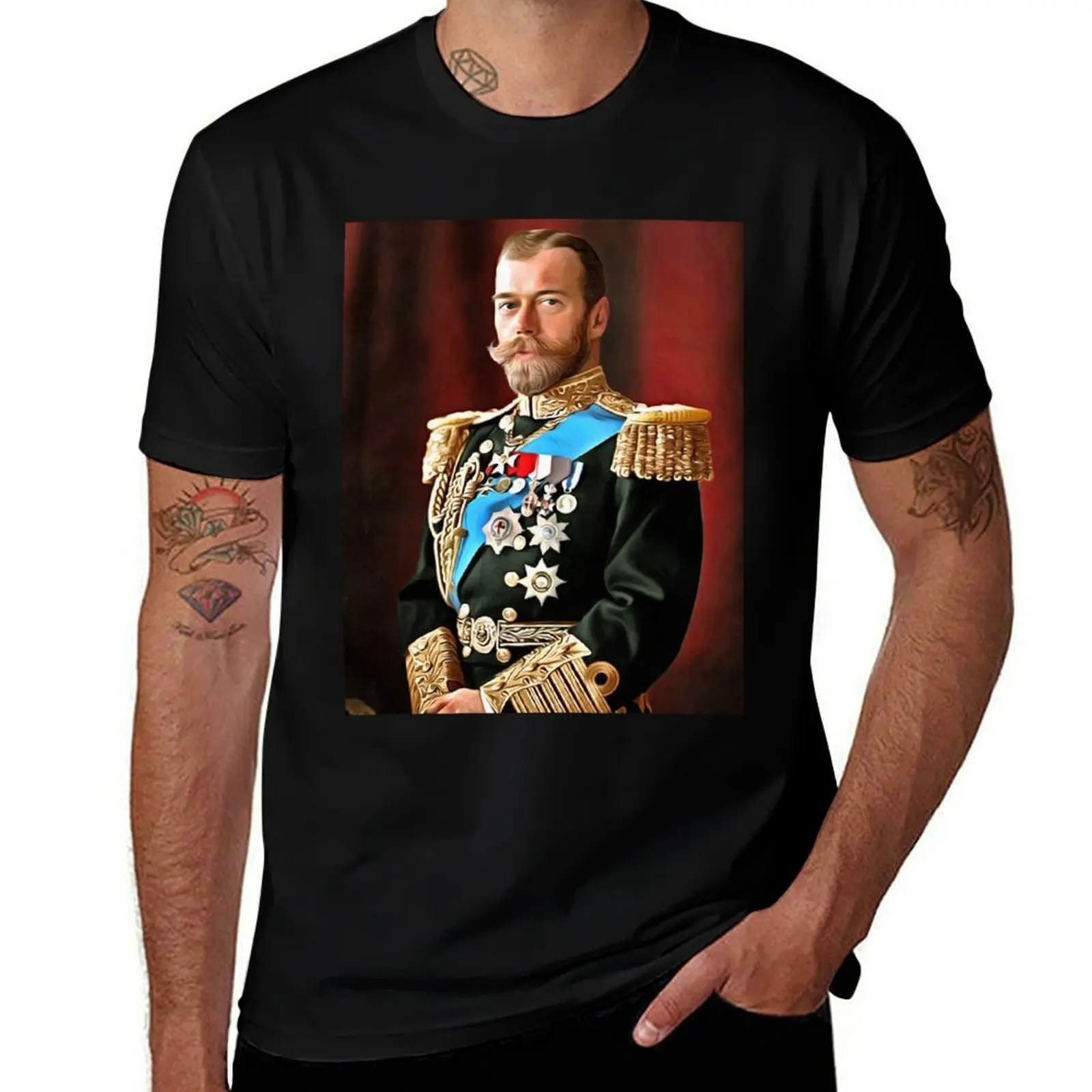 

Tsar Nicholas II of Russia T-Shirt Basic Regular Fit Casual T-Shirt