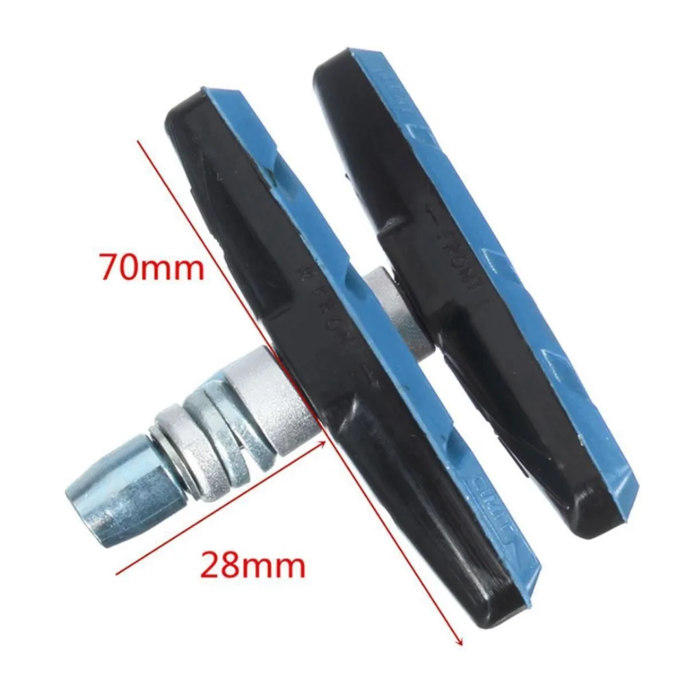 Bike Brake Blocks Rubber Cycling Part Tools MTB Mountain Road Bicycle Lightweight V-brake Shoes Pads Bicycle Accessories