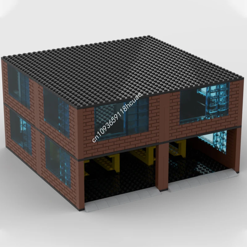 

833pcs MOC Two storey garage City Champions Super Car Building Blocks Constructing Plastic Educational Christmas toy Gift