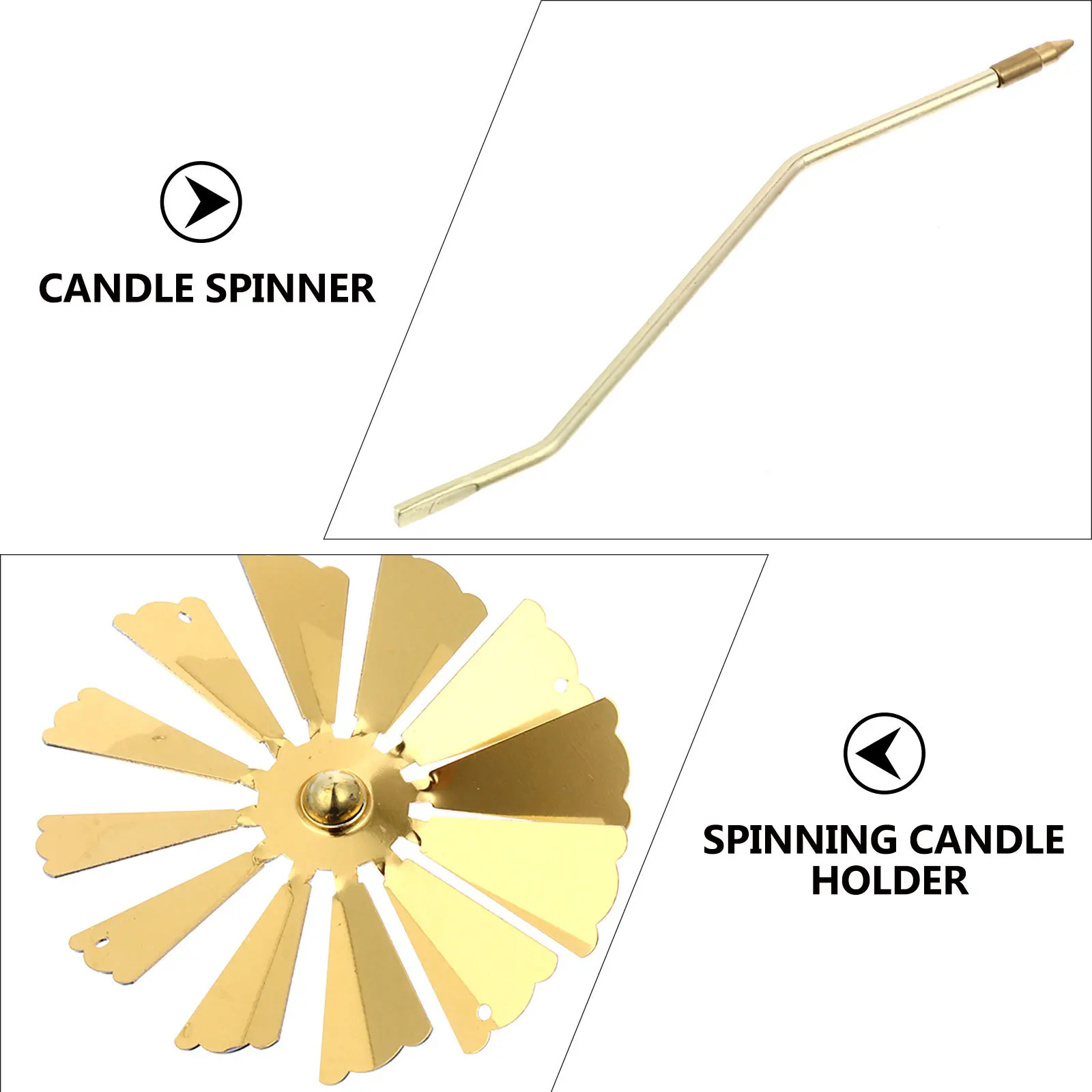

1Pcs Rotating Candlestick Glass Holder Creative Environmentally Friendly Romantic Stand for Dinner
