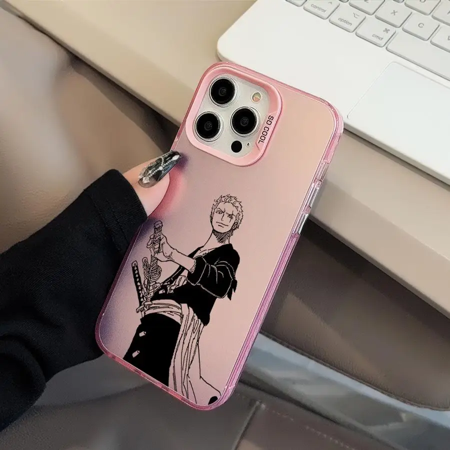 One P-Piece Z-Zoro Phone Case for iPhone 16e 17 Air 14 15 16 Plus 11 12 13 Pro Max Soft Cover