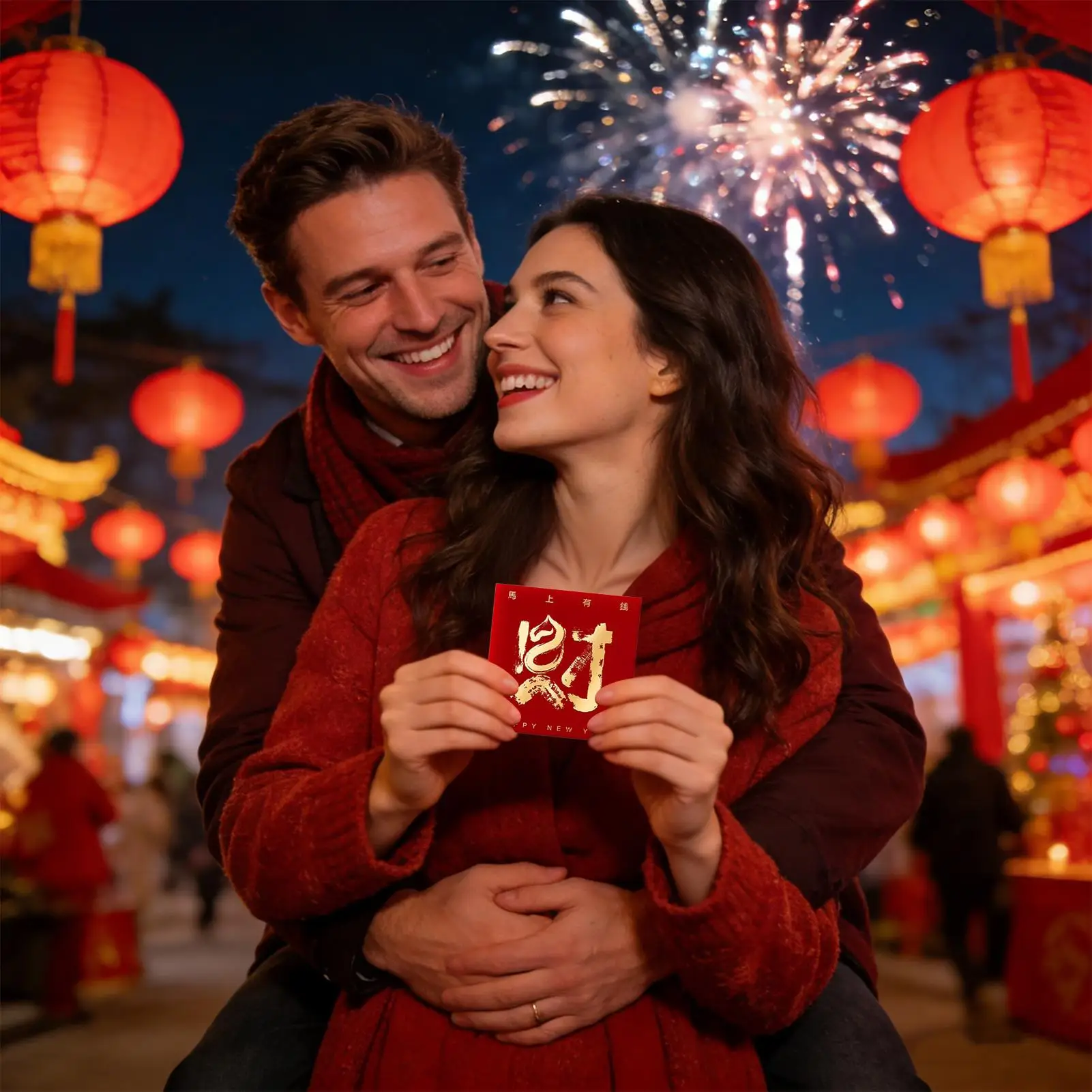 Chinese Red Envelopes Good Luck Horse Money Packet Lunar New Year Red Envelopes With Gold Pattern For Spring Festival Party