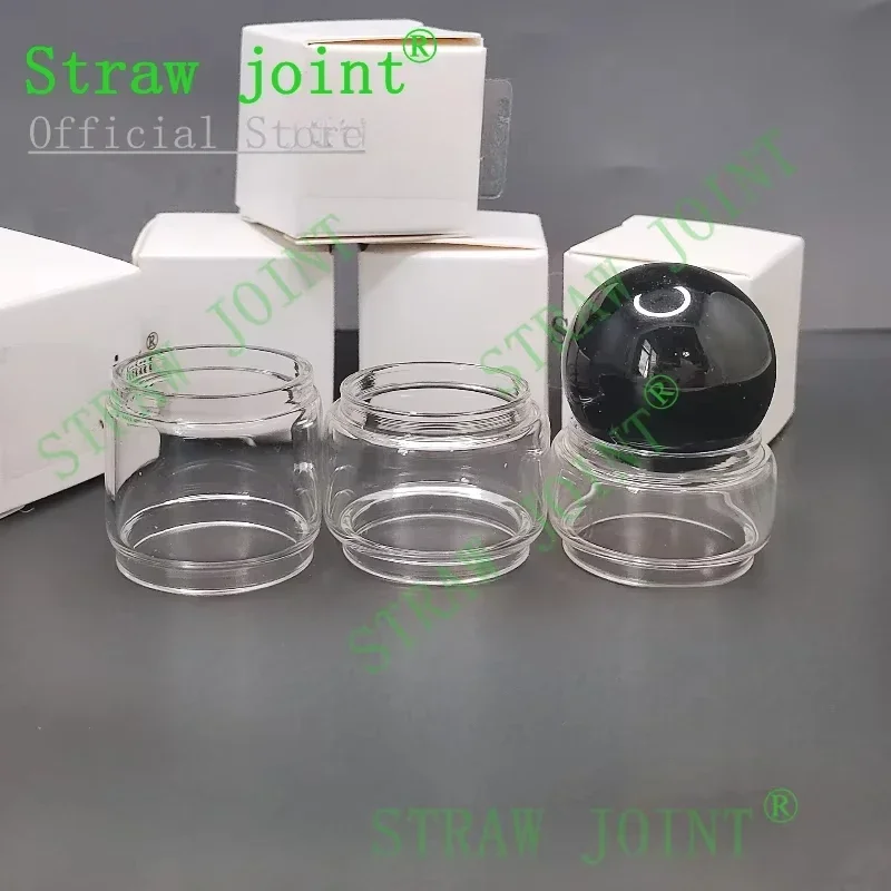 

ID24-ID24.8mm 10PCS Clear Bubble Glass Base Tube Electronic Machine Replacement Decorative Accessory