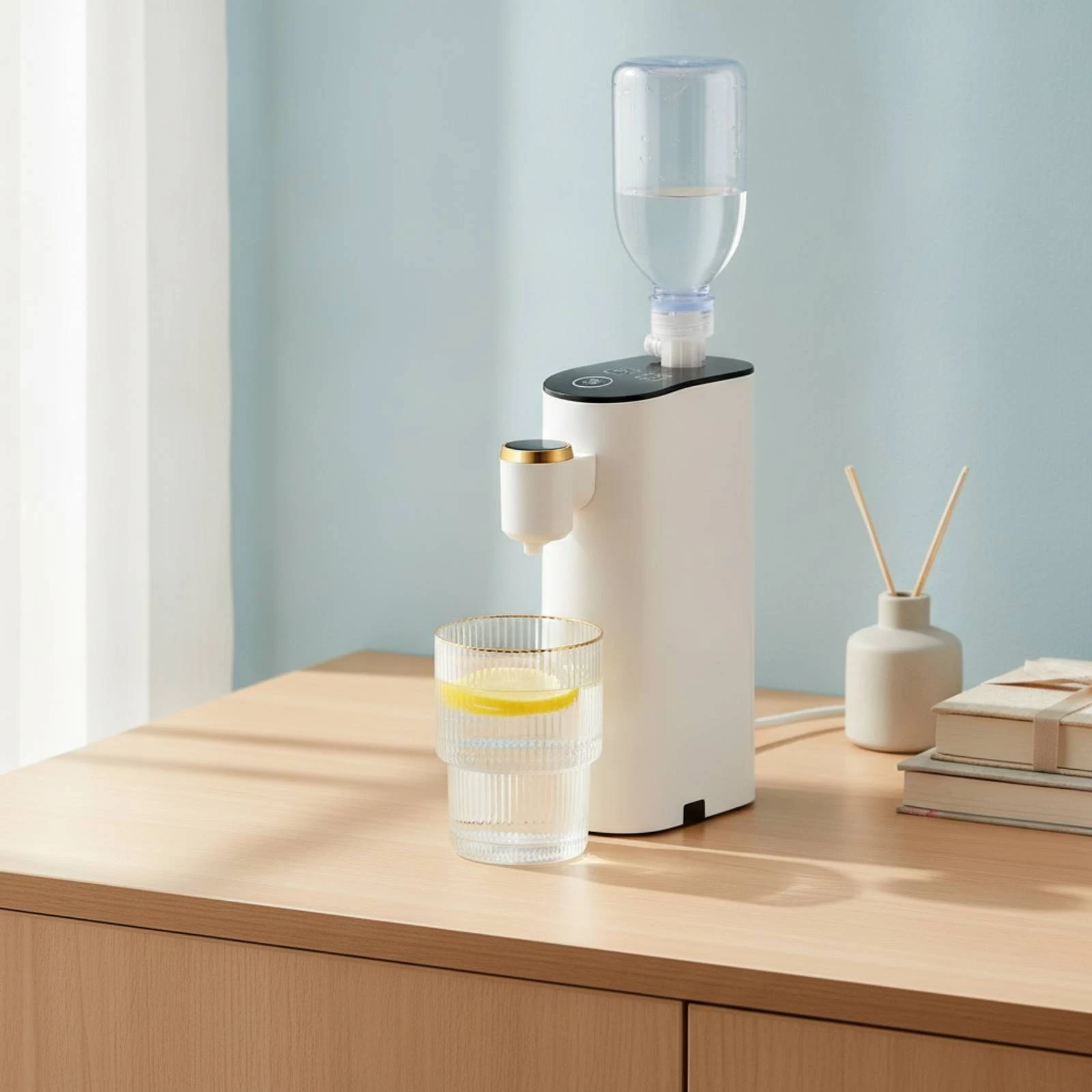 Portable Hot Water Dispenser Quick Heating Instant Hot Water Dispenser Appliance Travel-Friendly Lightweight for Travelers