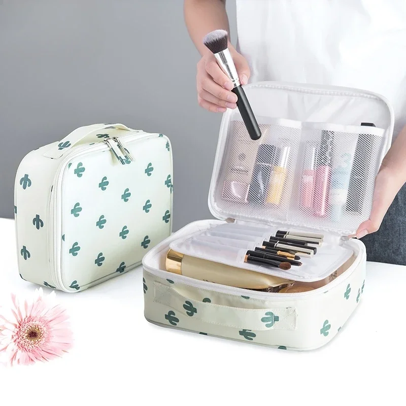 

High Capacity Outdoor Girl Makeup Bag Women Cosmetic Bag Toiletries Organizer Waterproof Female Make up Cases Jewelry Makup bag
